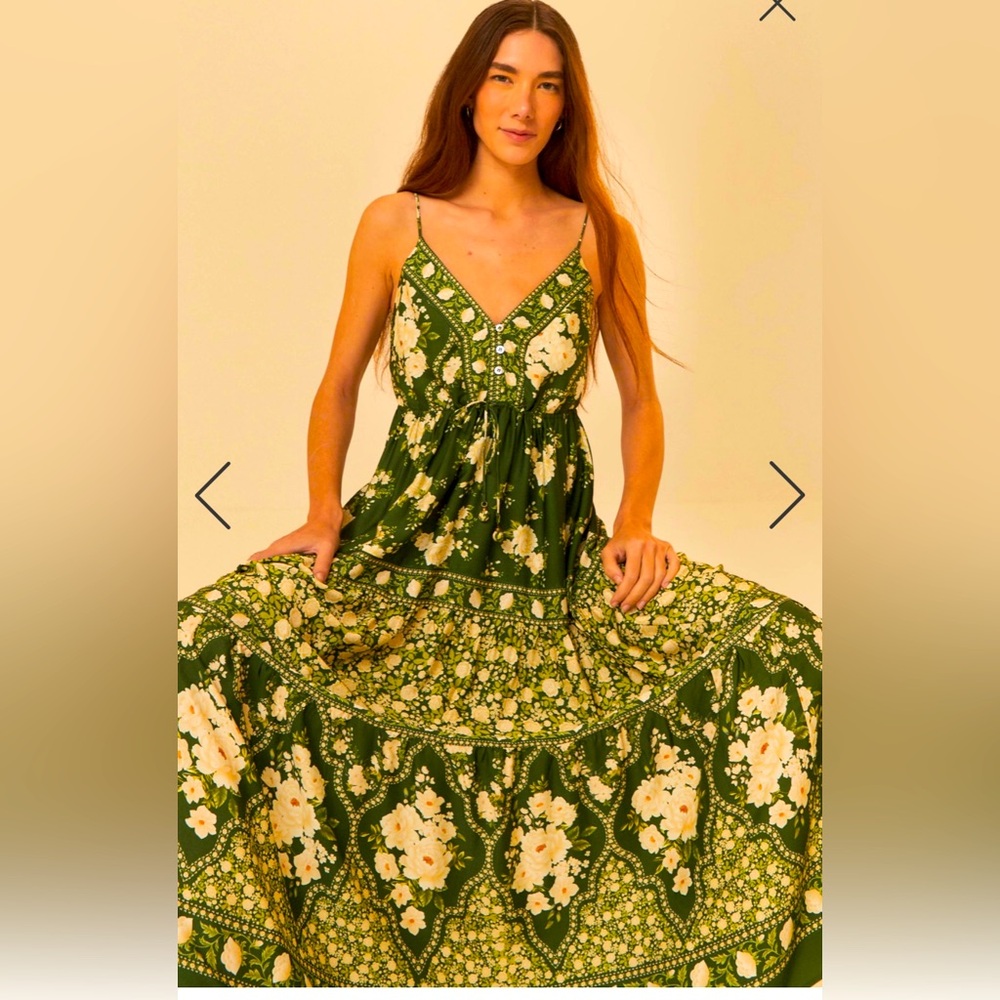 Farm Rio Floral Romance Maxi Dress
